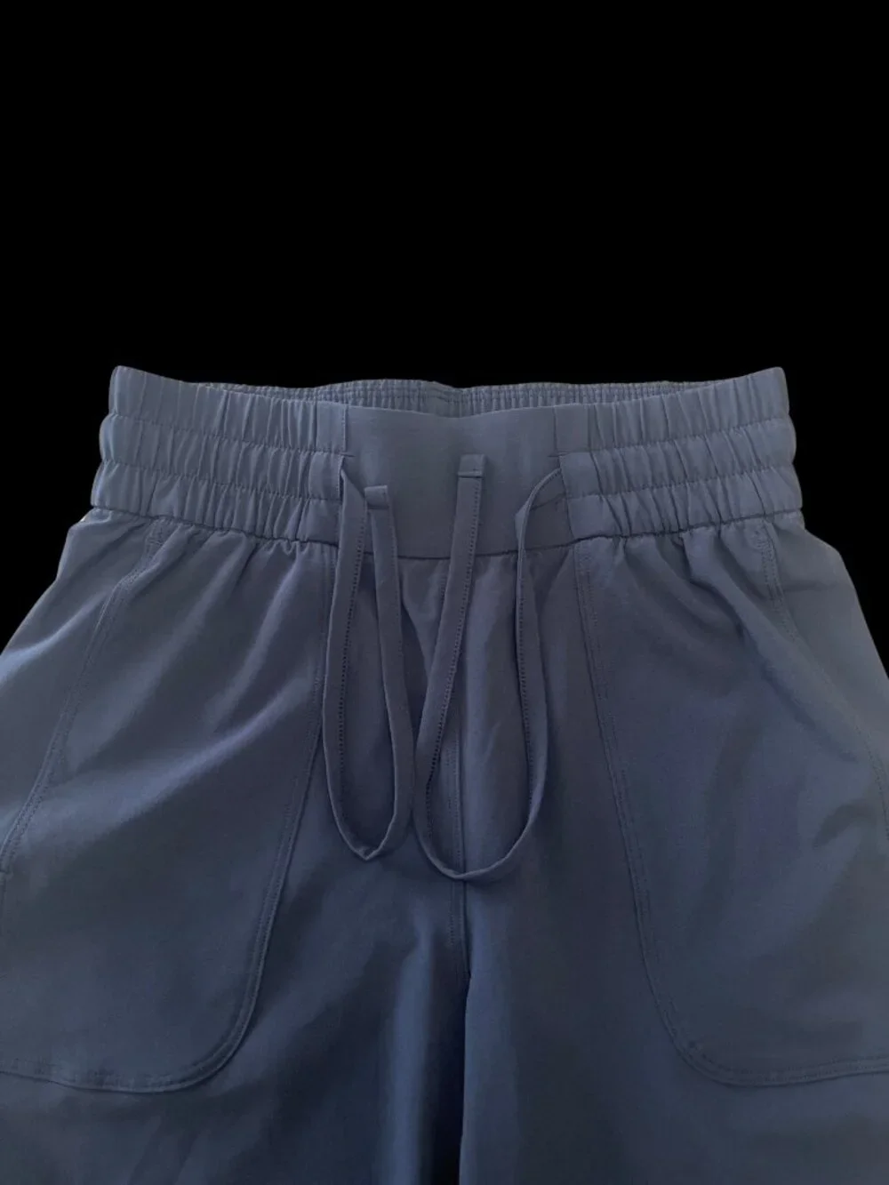 Lululemon Blue Stretch Drawstring Pants Size 2 Lounge Travel Athleisure NWOT
